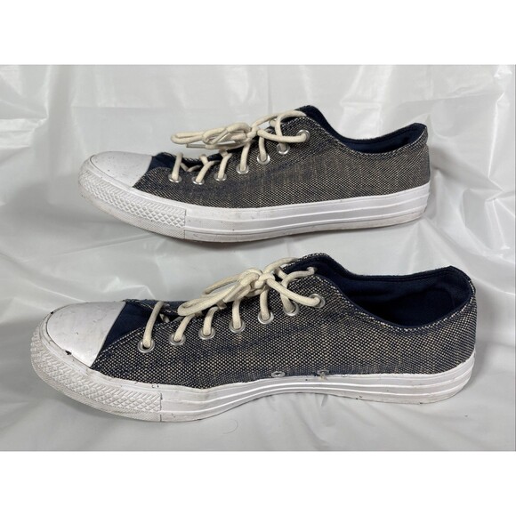 Converse Chuck Taylor All Star Ox Blue Low Canvas Sneakers (Men 12, Women 14) - Picture 2 of 7